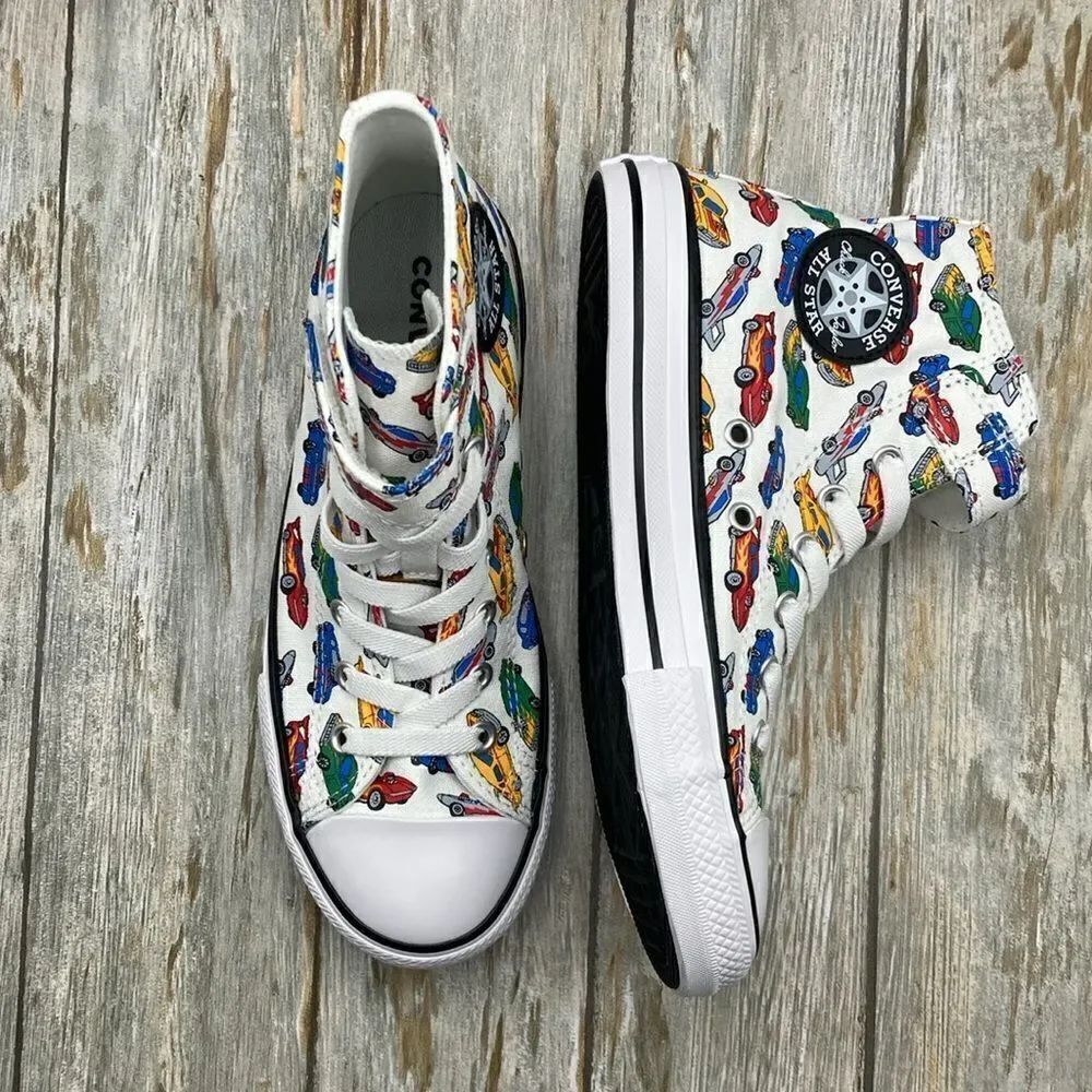 Converse Little Kid Chuck Taylor All Star Easy-On Cars Sneakers Shoes Size 3